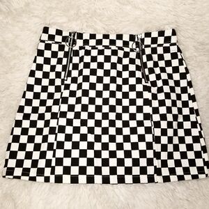 Checkered Mini Skirt - NIB